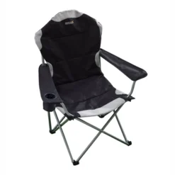 Chaise De Camping Regatta Kruza Chair Black Sealgrey