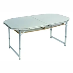 Table Bo-Camp Premium Ovale Modèle De Valise (150x80 Cm)