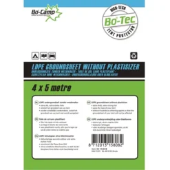 Tapis De Sol Bo-Camp Transparent (4 X 5 M) -Meilleur Camping Magasin 2 4215808