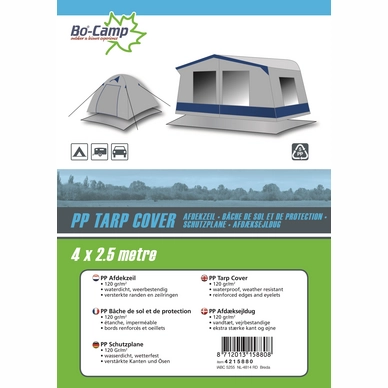 Bâche Bo-Camp Grijs (4 X 2,5 M) 4 Bâche Bo-Camp Grijs (4 X 2,5 M) – Image 2