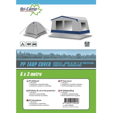 Bâche Bo-Camp Gris (5 X 3 M) 4 Bâche Bo-Camp Gris (5 X 3 M) – Image 2