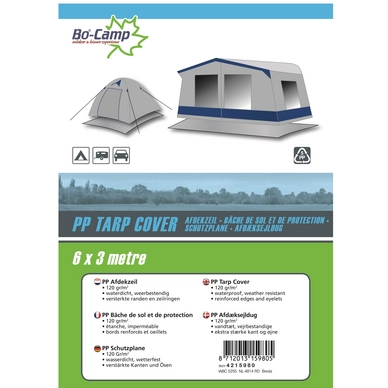 Bâche Bo-Camp Gris (6 X 3 M) 4 Bâche Bo-Camp Gris (6 X 3 M) – Image 2