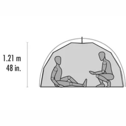 Tente MSR Elixir 4 Tent Green V2 -Meilleur Camping Magasin 3 10313 msr elixir 4 floorplan side