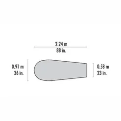 Sac Bivouac MSR Advance Pro Bivy Orange -Meilleur Camping Magasin 3 10830 2019 msr probivy floorplan