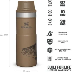 Tasse Isotherme Stanley The Trigger Action Travel Mug Tan Peter Perch 0.47L -Meilleur Camping Magasin 3 1200x1200 1