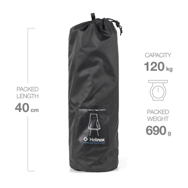 Chaise De Camping Helinox Chair Zero High-Back Black 5 Chaise De Camping Helinox Chair Zero High-Back Black – Image 3