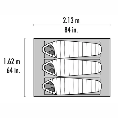 Tente MSR Thru-Hiker Mesh House 3 V2 Rouge 6 Tente MSR Thru-Hiker Mesh House 3 V2 Rouge – Image 4