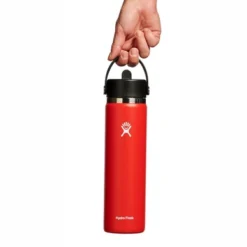 Bouteille Isotherme Hydro Flask Wide Mouth Flex Straw Cap Goji 709 Ml -Meilleur Camping Magasin 4 w24bfs612 goji hb 1
