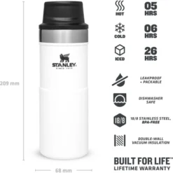 Tasse Isotherme Stanley The Trigger Action Travel Mug Polar 0.35L -Meilleur Camping Magasin 5 1200x1194 2
