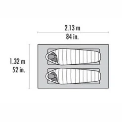 Tente MSR Thru-Hiker Mesh House 2 V2 Rouge -Meilleur Camping Magasin 7 10823 msr mesh house 2 floor plan1