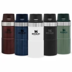 Tasse Isotherme Stanley The Trigger Action Travel Mug Polar 0.35L -Meilleur Camping Magasin 7 1200x744 1
