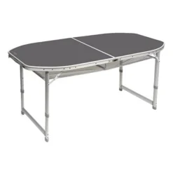 Table Bo-Camp Ovale Koffermodel Grey (150 X 80 Cm)