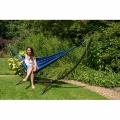 Hamac Tropilex Single Plain Blue -Meilleur Camping Magasin hammock plain blue 223