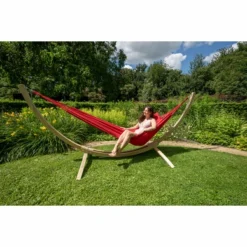 Hamac Tropilex Single Plain Red -Meilleur Camping Magasin hammock plain red 132