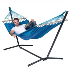 Hamac Tropilex Single Relax Bleu -Meilleur Camping Magasin hammock relax blue 50