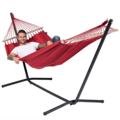Hamac Tropilex Single Relax Rouge -Meilleur Camping Magasin hammock relax red 52