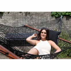 Hamac Tropilex Family Rope Black -Meilleur Camping Magasin hammock rope black 6006