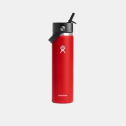 Bouteille Isotherme Hydro Flask Wide Mouth Flex Straw Cap Goji 709 Ml -Meilleur Camping Magasin thermosfles hydro flask wide mouth flex straw cap goji 709 ml